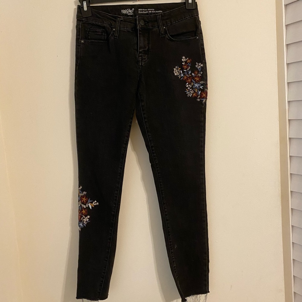 Mossimo Floral Skinny Jeans